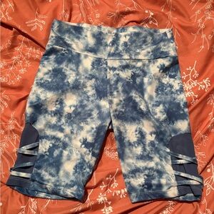 Blue Tie-Dye Women's Shorts